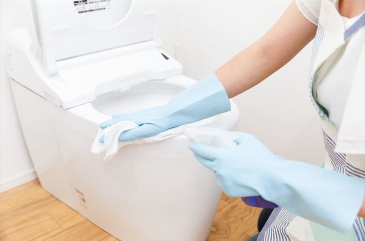 トイレもきれいに掃除